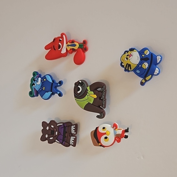 Crock Charm Bundle of 6 Zootopia characters Jibbitz Charm Kid's cartoon bundle - Picture 6 of 8